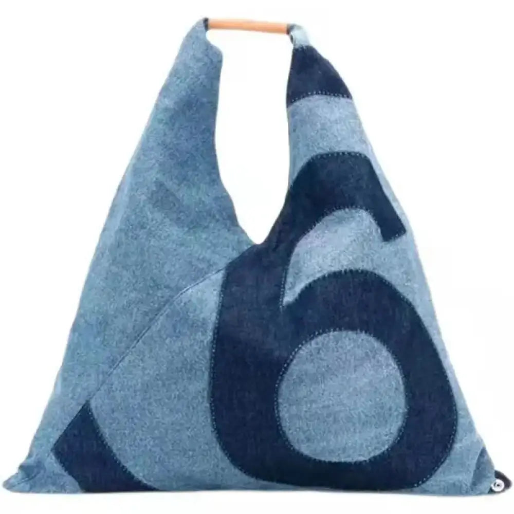 Denim Tote Bag – Casual Soulmate Style | same ANTHEM - denim blue / 45*60*3CM