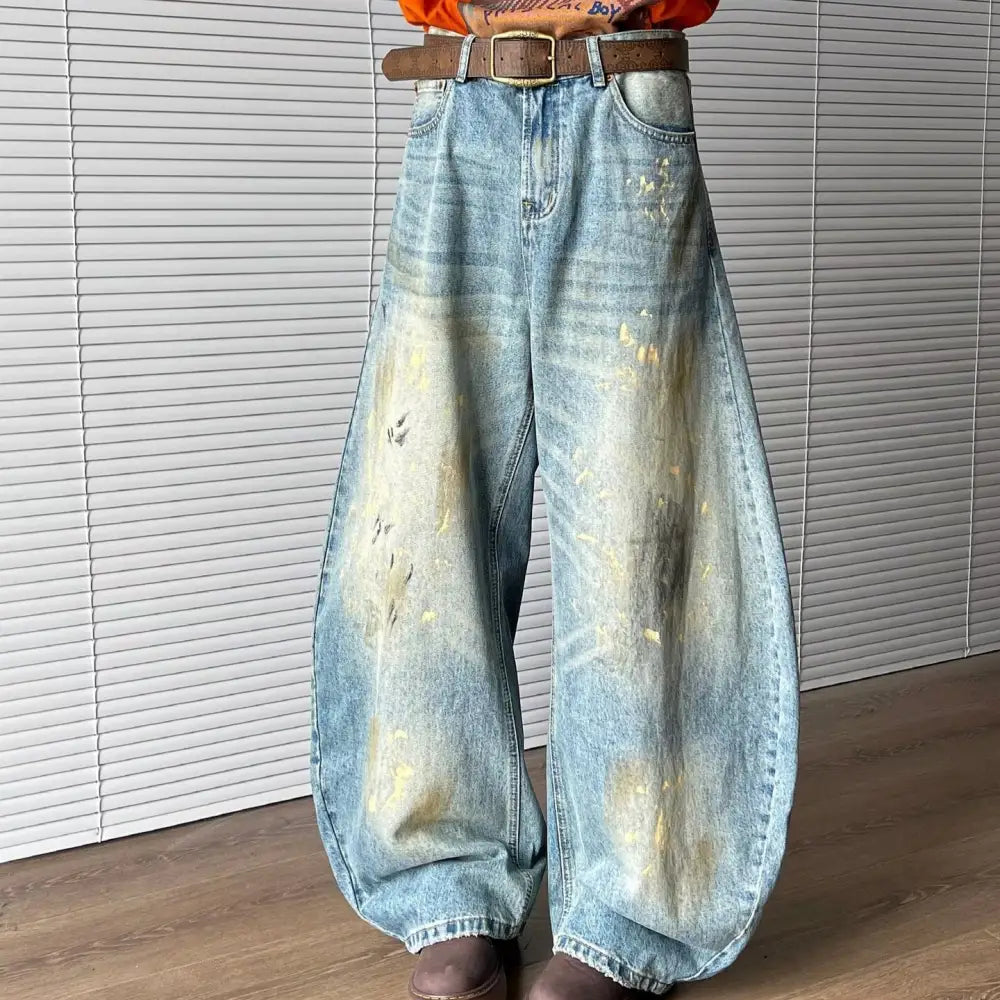 Destroyed Ink-Dye Jeans – Vintage Streetwear for Soulmates | same ANTHEM