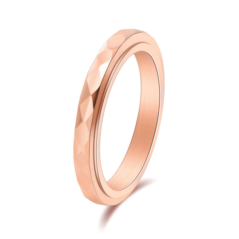 Diamond-Shaped Ring | Unique Boho Jewelry | Same Anthem - Rose Gold / 5#