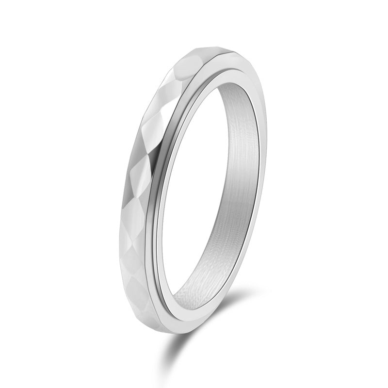 Diamond-Shaped Ring | Unique Boho Jewelry | Same Anthem - silvery / 5#