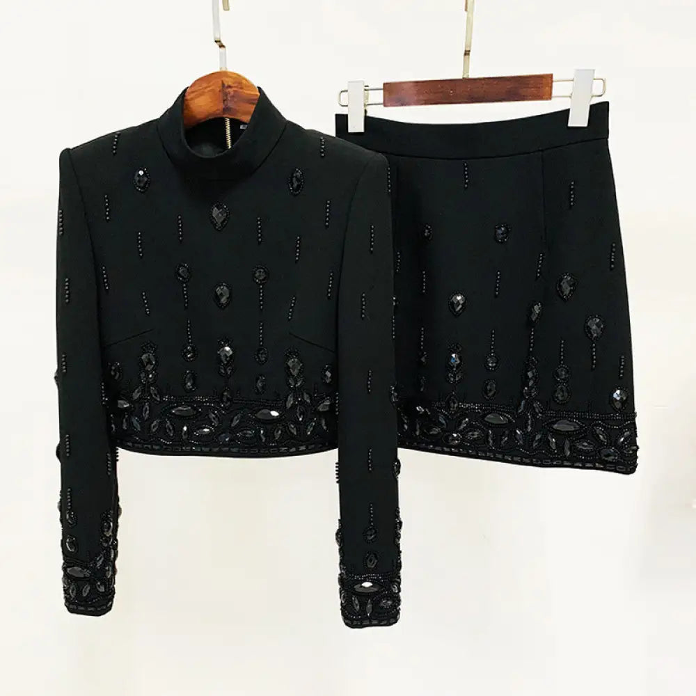 Diamond Skirt Suit | same ANTHEM - black / S