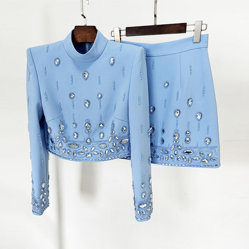 Diamond Skirt Suit | same ANTHEM - blue / S