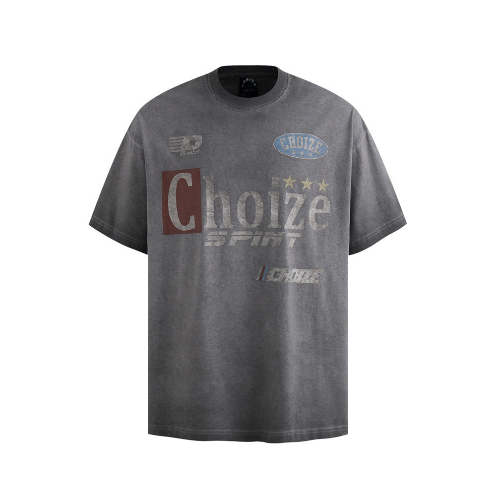 Distressed Vintage Shibori Gradient T-Shirt – same ANTHEM. Soulmate Streetwear