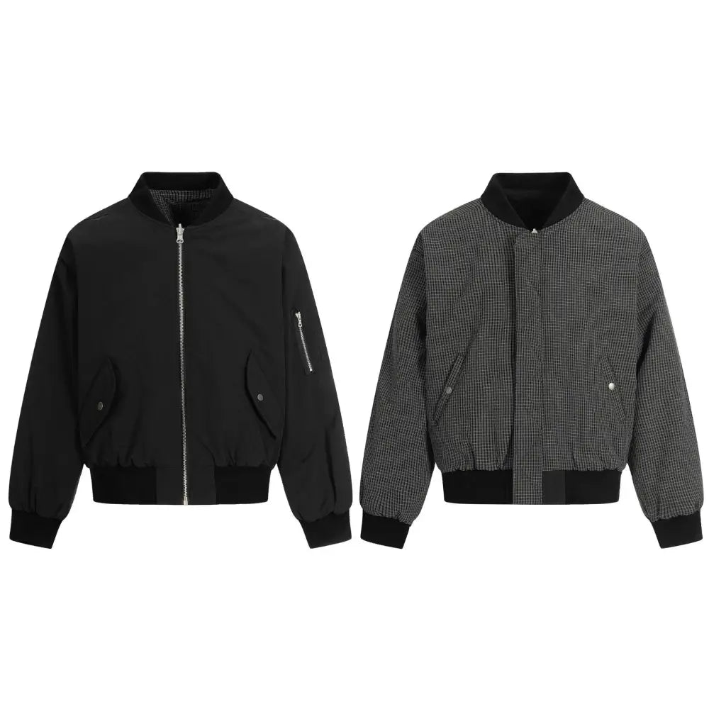 Double-Sided Flight Jacket | same ANTHEM. - Black / M