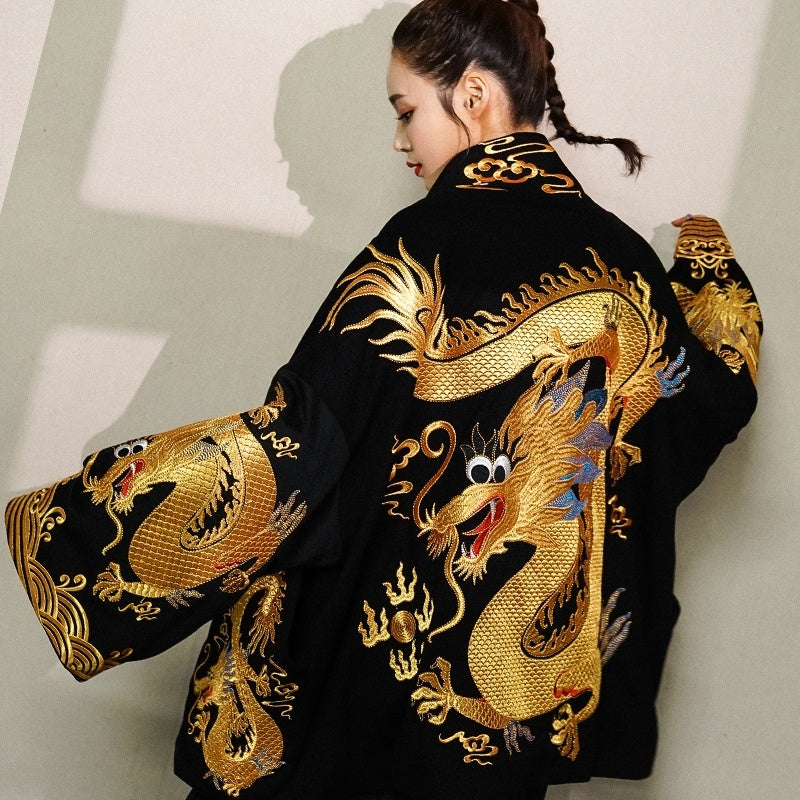 Dragon embroidered jacket - Bag