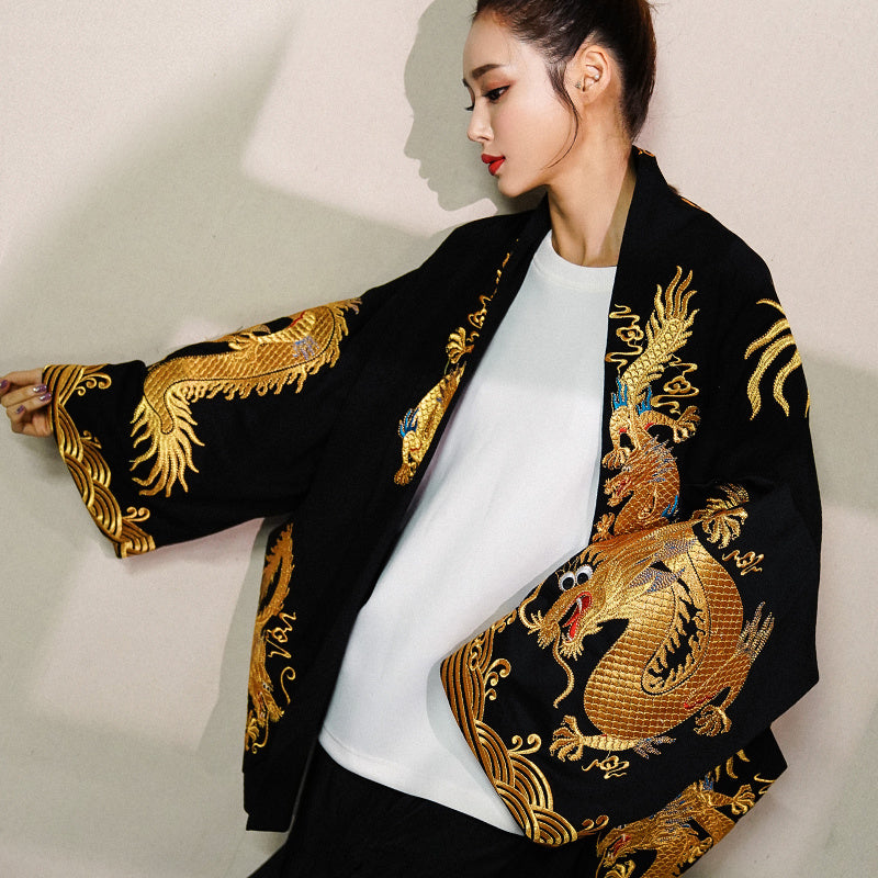 Dragon embroidered jacket - Bag