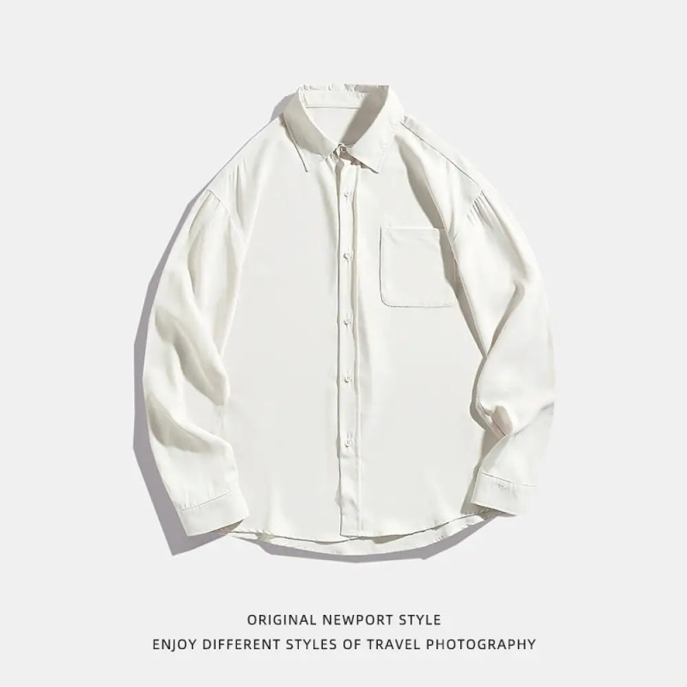 Draping Long-Sleeved Shirt – Japanese Style | same ANTHEM Men’s Shirts