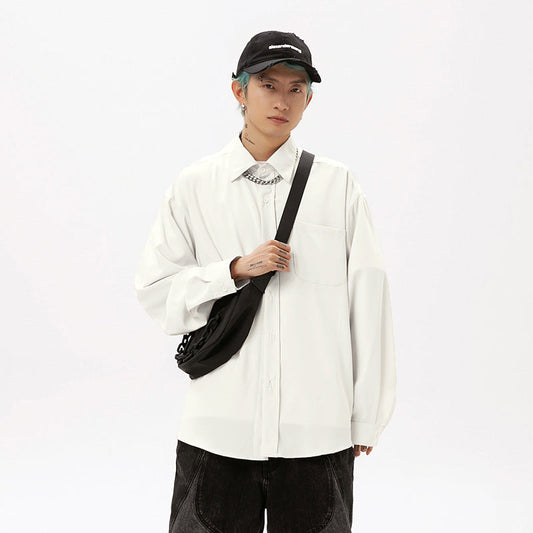 Draping Long-Sleeved Shirt – Japanese Style | same ANTHEM Men’s Shirts