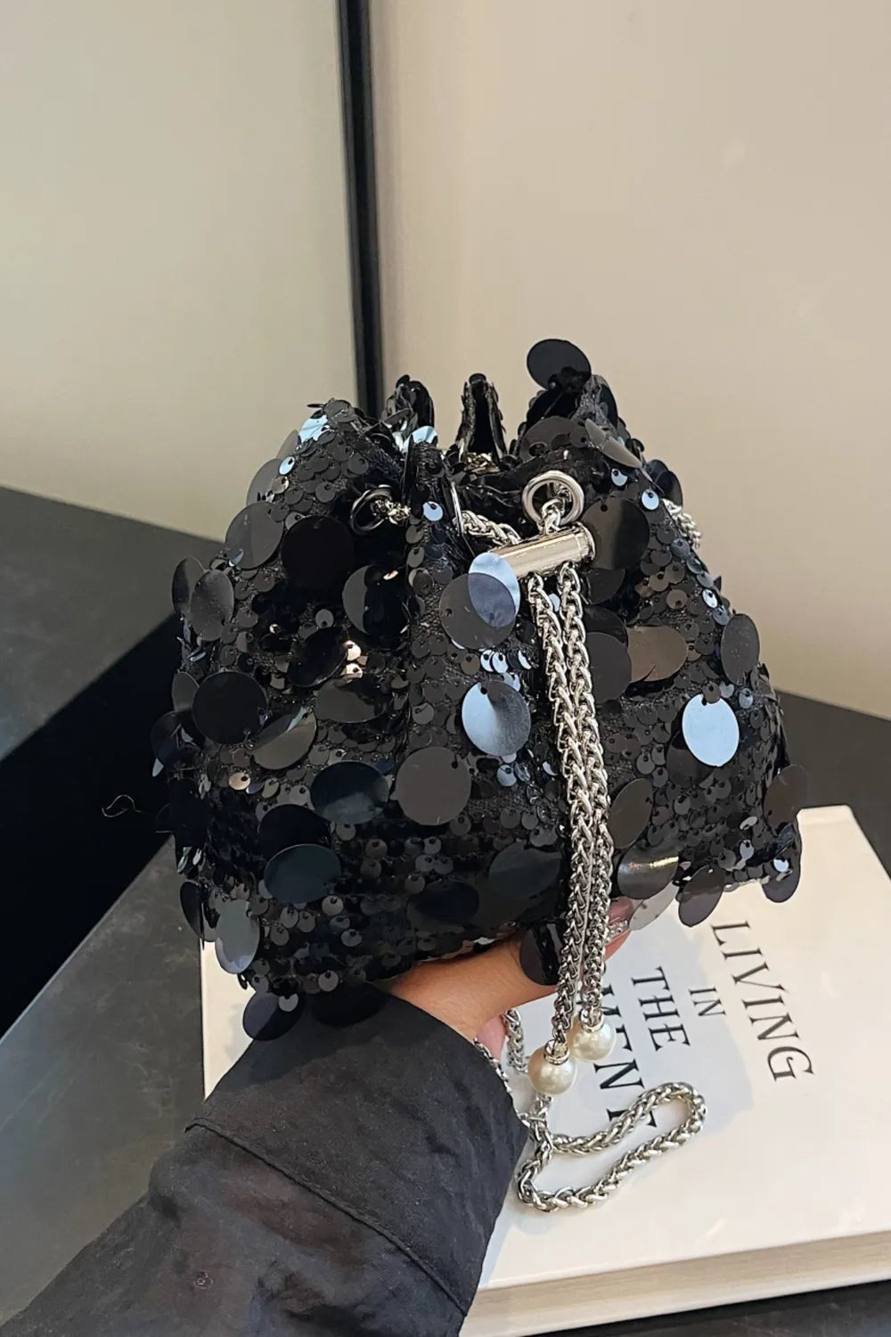 Drawstring Sequin Crossbody Bag – Soulmate Streetwear Accessory | same ANTHEM