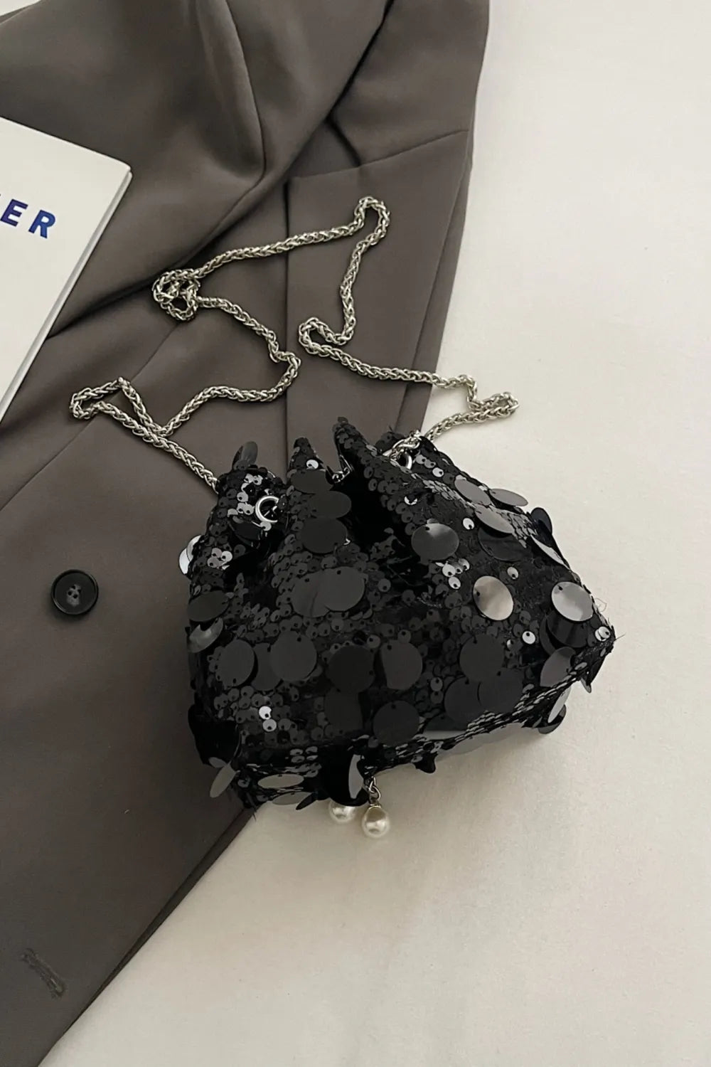 Drawstring Sequin Crossbody Bag – Soulmate Streetwear Accessory | same ANTHEM