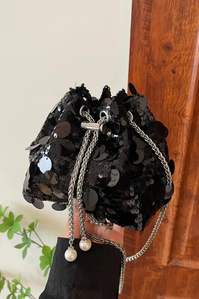 Drawstring Sequin Crossbody Bag – Soulmate Streetwear Accessory | same ANTHEM