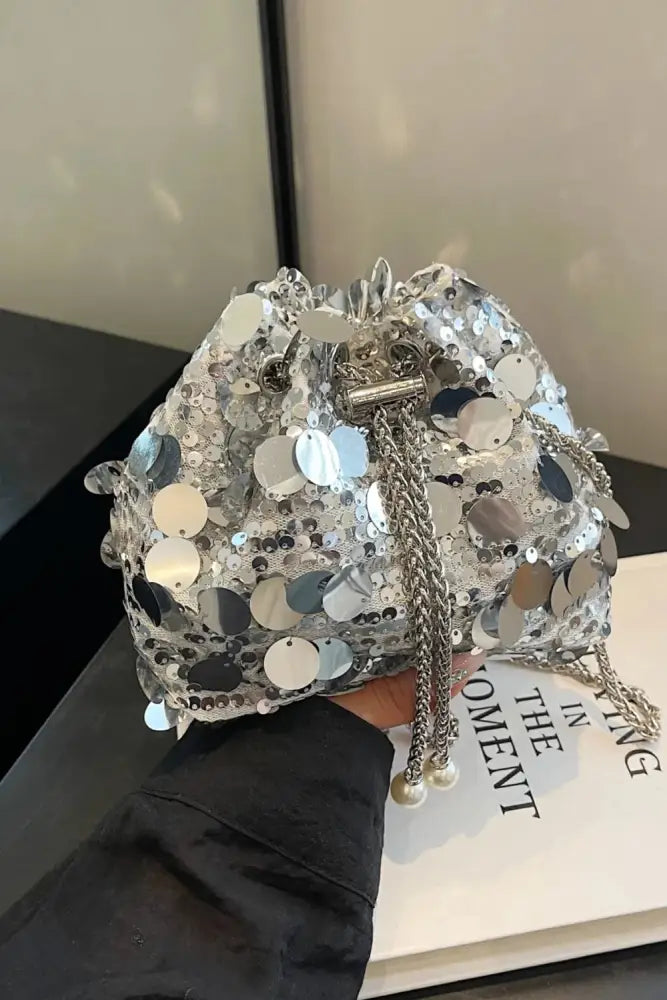 Drawstring Sequin Crossbody Bag – Soulmate Streetwear Accessory | same ANTHEM