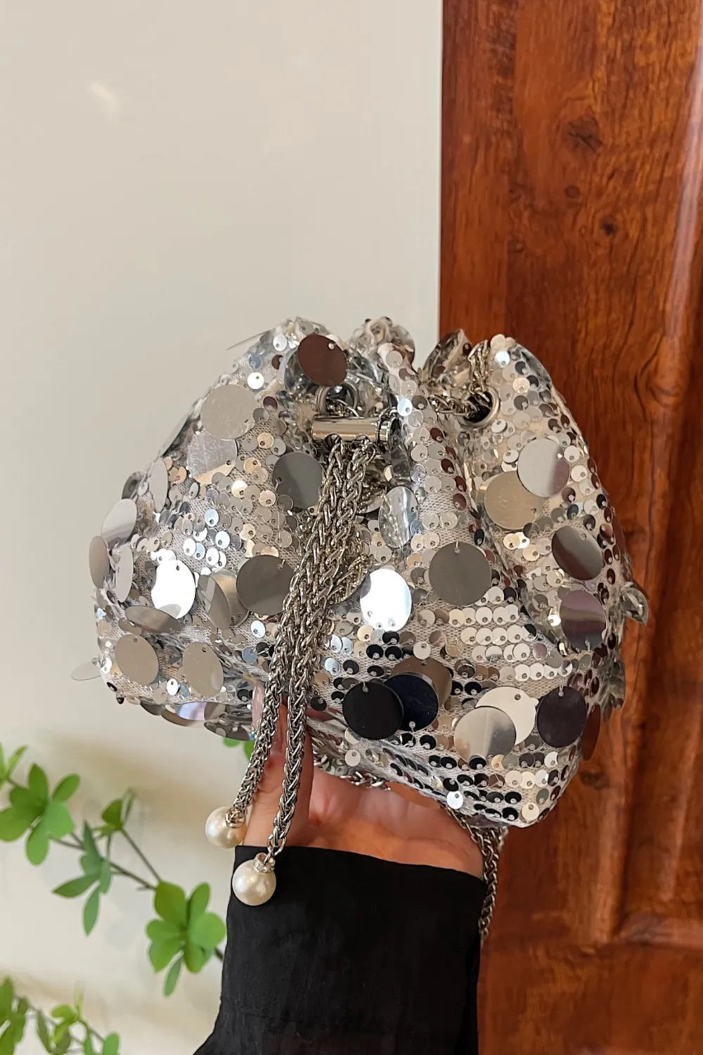 Drawstring Sequin Crossbody Bag – Soulmate Streetwear Accessory | same ANTHEM