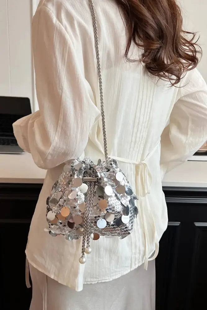 Drawstring Sequin Crossbody Bag – Soulmate Streetwear Accessory | same ANTHEM