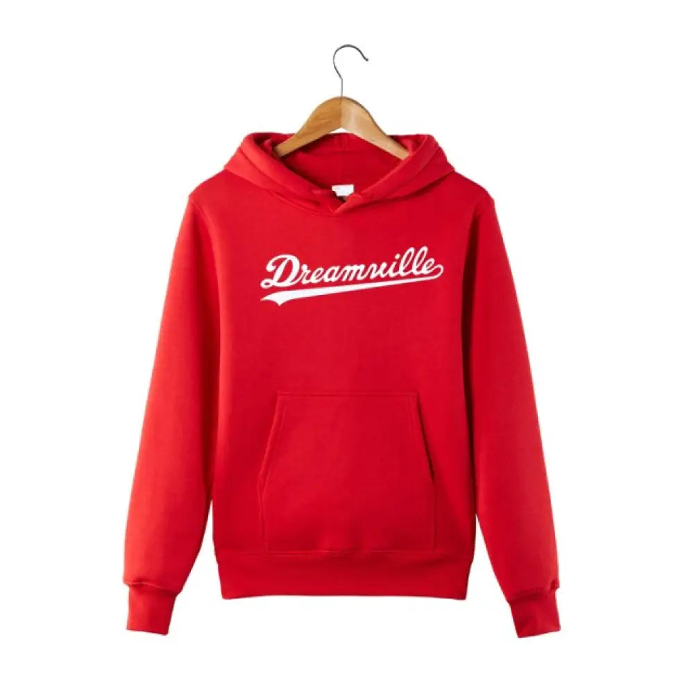 Dreamville Hoodie – Hip Hop Streetwear for Soulmates | same ANTHEM - Rojo / XS