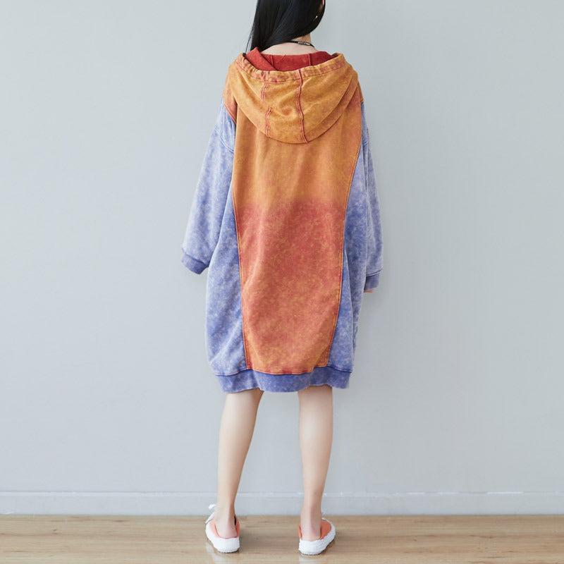 Dreamy Cartoon Contrast Hoodie Dress – Soulmate Streetwear | same ANTHEM
