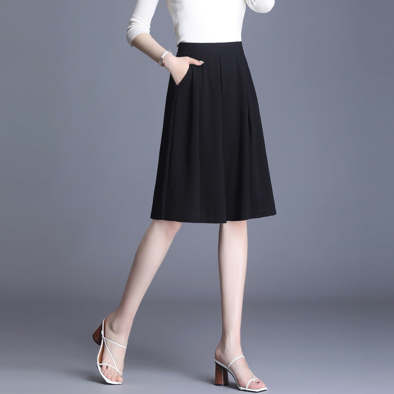 Dreamy Chiffon Wide Leg Pants - Chic French Vibes | same ANTHEM - Black 5point shorts / 3XL - Pants