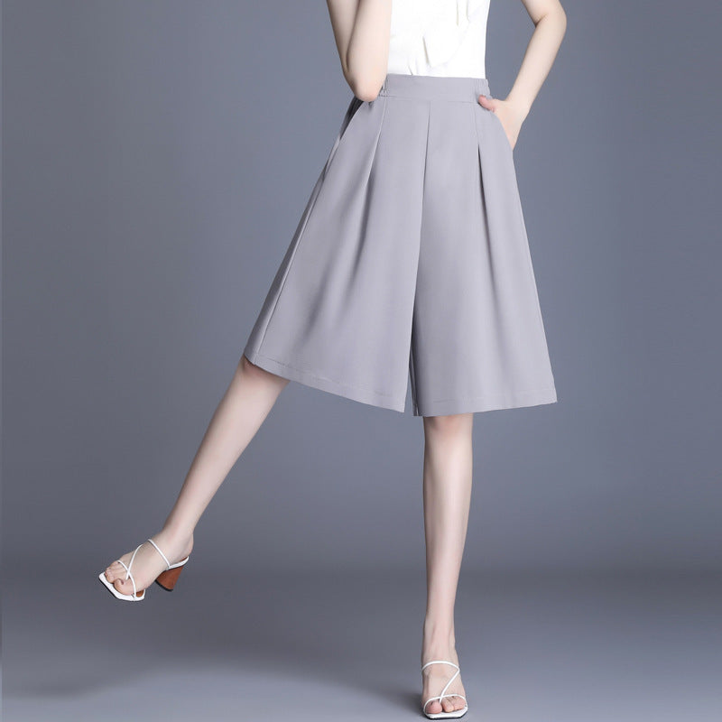Dreamy Chiffon Wide Leg Pants - Chic French Vibes | same ANTHEM - Grey 5point shorts / 3XL - Pants