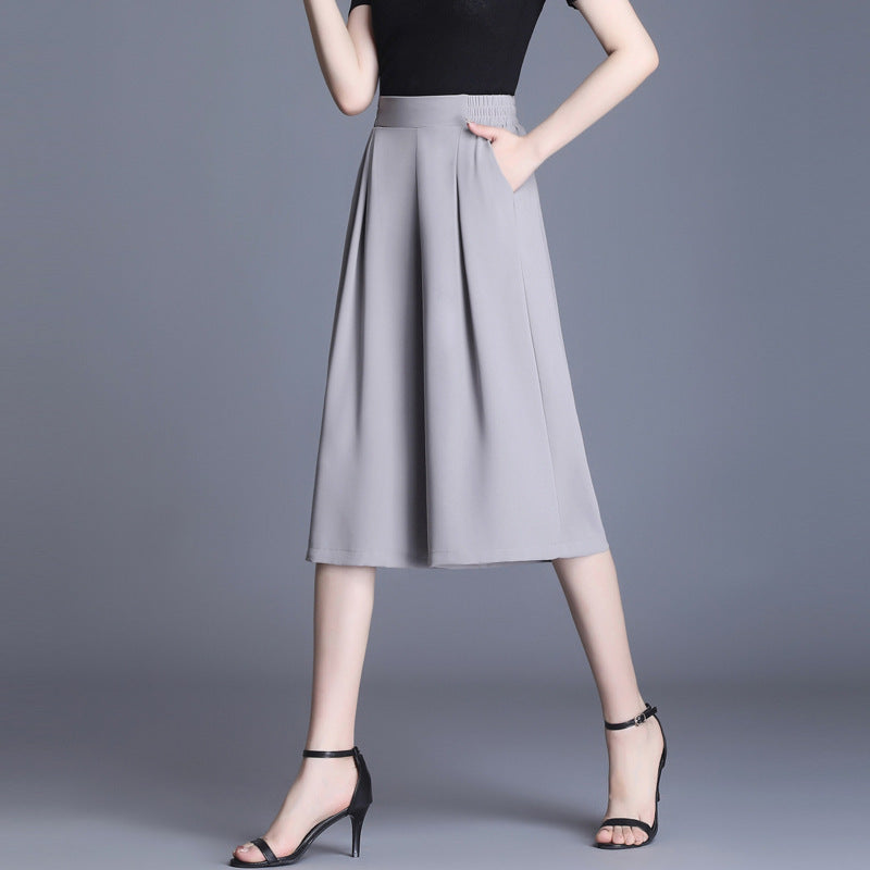 Dreamy Chiffon Wide Leg Pants - Chic French Vibes | same ANTHEM - Grey 7point shorts / 3XL - Pants