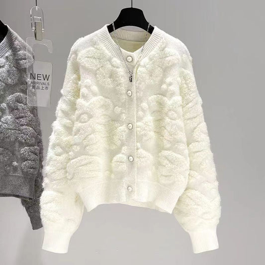 Dreamy Embroidered Jacket – Romantic Boho Cardigan for Spring & Autumn | same ANTHEM - Off white / S
