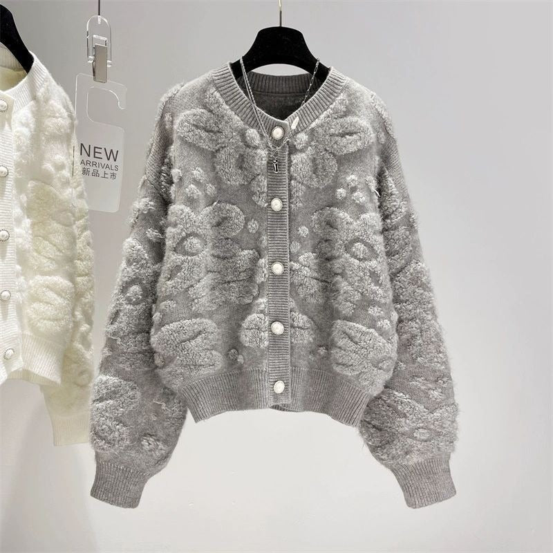 Dreamy Embroidered Jacket – Romantic Boho Cardigan for Spring & Autumn | same ANTHEM - Grey / S