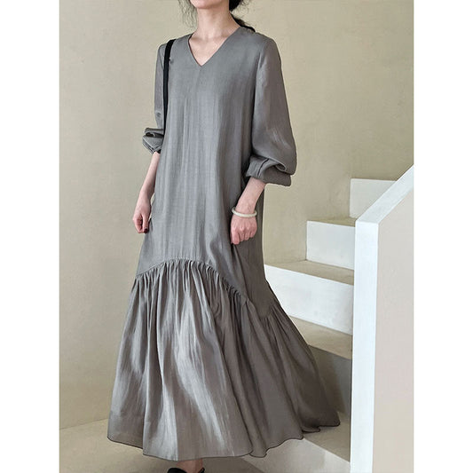 Dreamy Fish Tail Long Dress | Loose & Gentle | same ANTHEM