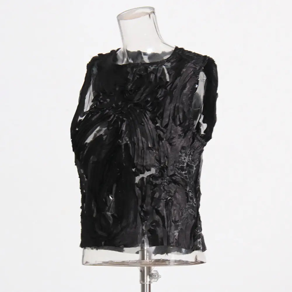 Dreamy French Sleeveless Vest Top - Romantic Chic Streetwear | same ANTHEM