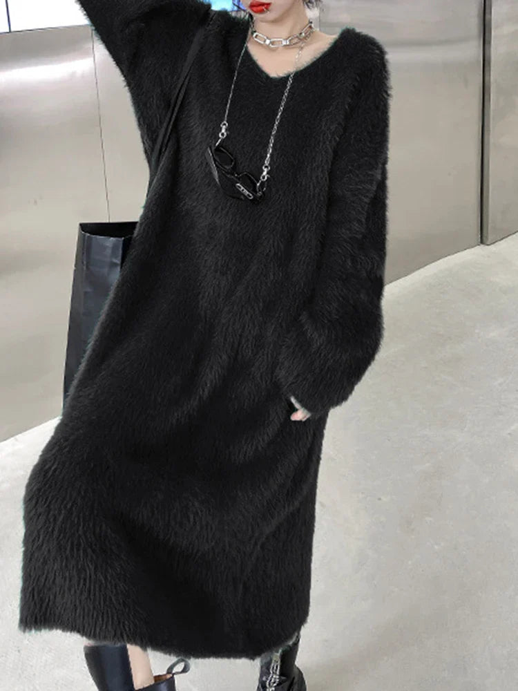 Dreamy Green Knit Dress | Romantic Loose Fit | French-Japanese Streetwear | Same ANTHEM
