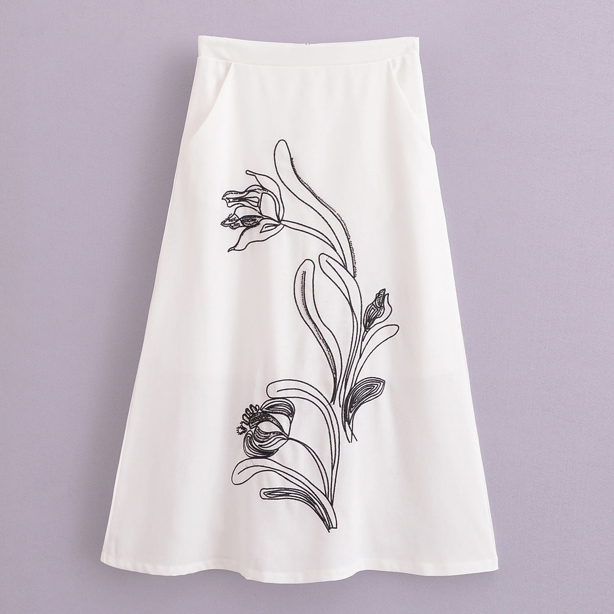 Dreamy Japanese Style White Midi Skirt – same ANTHEM