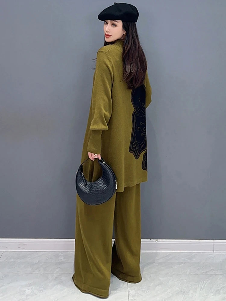 Dreamy Knit Flower Sweater Set – Soulmate Streetwear for Winter | same ANTHEM