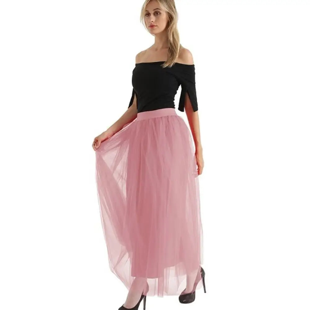 Dreamy Lace Princess Tulle Skirt | Fairy & Ballerina Style | Same ANTHEM - Dusty pink / One size
