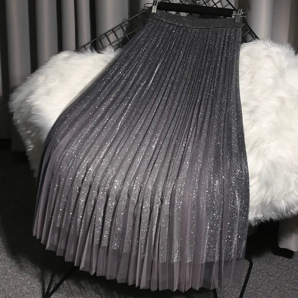 Dreamy Mesh Tulle Skirt – Wear Your Style Love Loud - Grey black / One size