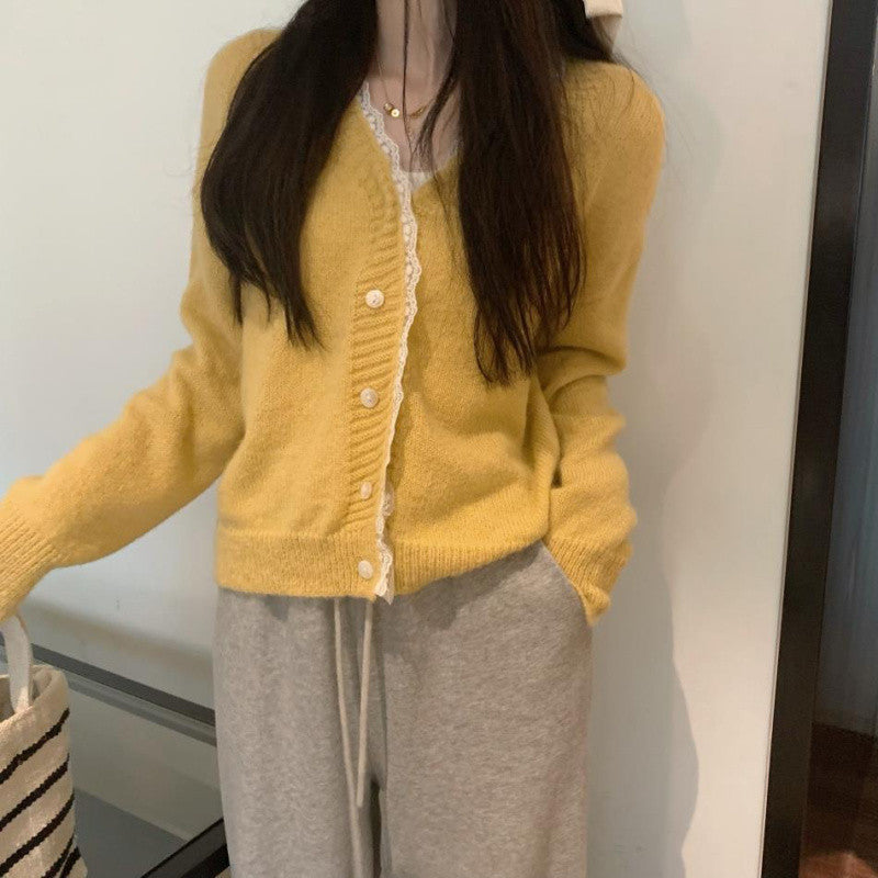 Dreamy Mink Sweater for Women – Romantic Style by same ANTHEM - Yellow / 2XL