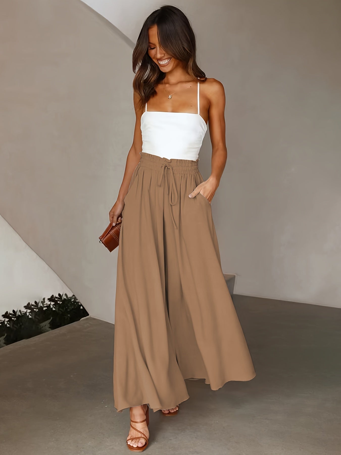 Dreamy Plus Size Wide Leg Pants - Chic Style | same ANTHEM - Skirt