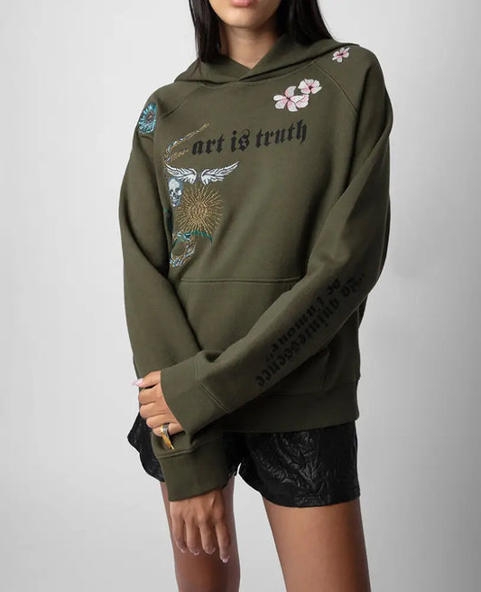 Dreamy Soulmate Embroidered Hoodie – Loose Everyday Streetwear | same ANTHEM