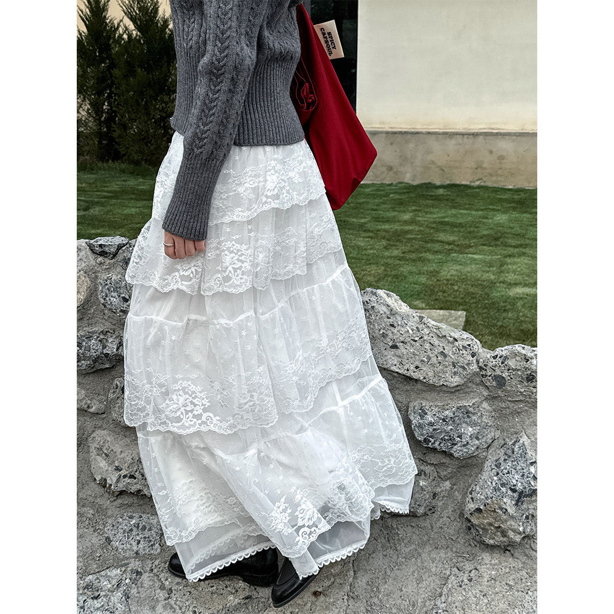 Dreamy Swing A-line Fairy Lace Skirt | Romantic Chic | same ANTHEM