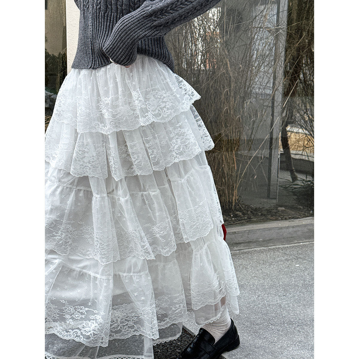 Dreamy Swing A-line Fairy Lace Skirt | Romantic Chic | same ANTHEM