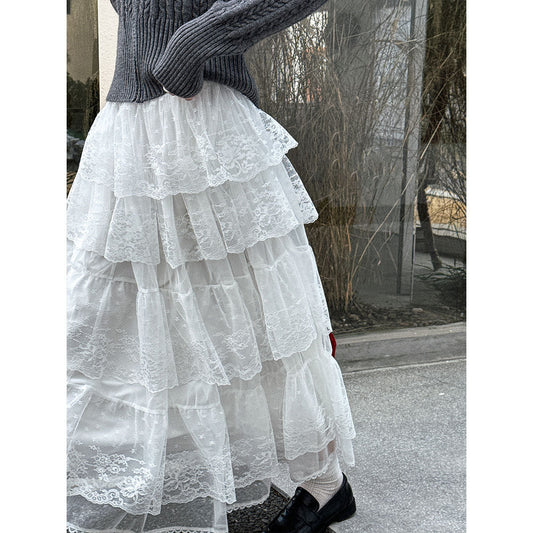 Dreamy Swing A-line Fairy Lace Skirt | Romantic Chic | same ANTHEM
