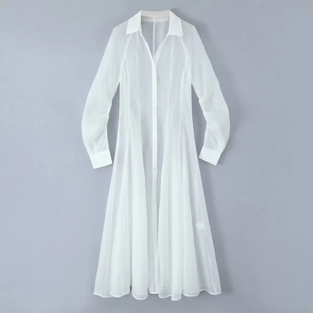 Dreamy Textured V-Neck Shirt Dress – Soulmate Streetwear | same ANTHEM - white / XS