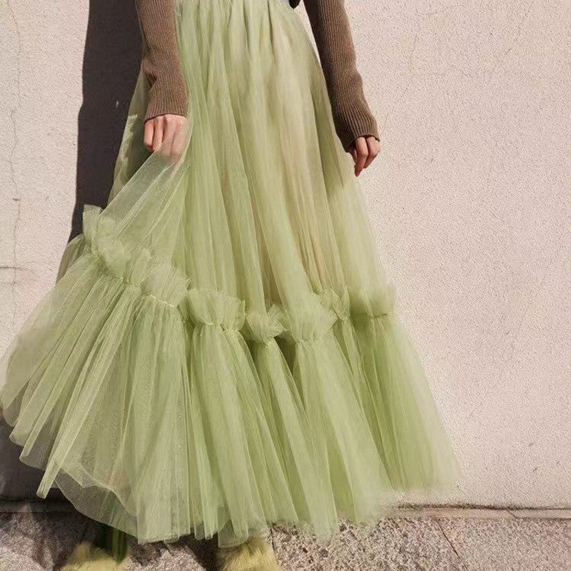 Dreamy Tulle Mesh Soulmate Skirt – High Waist Lover’s A-Line Skirt for Friends & Fairy Moments - Skirt