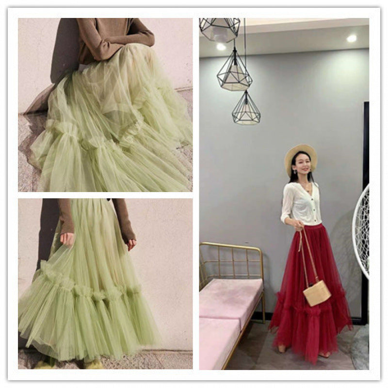 Dreamy Tulle Mesh Soulmate Skirt – High Waist Lover’s A-Line Skirt for Friends & Fairy Moments - Skirt