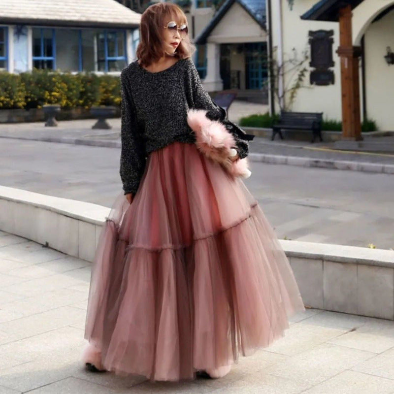 Dreamy Tulle Mesh Soulmate Skirt – High Waist Lover’s A-Line Skirt for Friends & Fairy Moments - Skirt