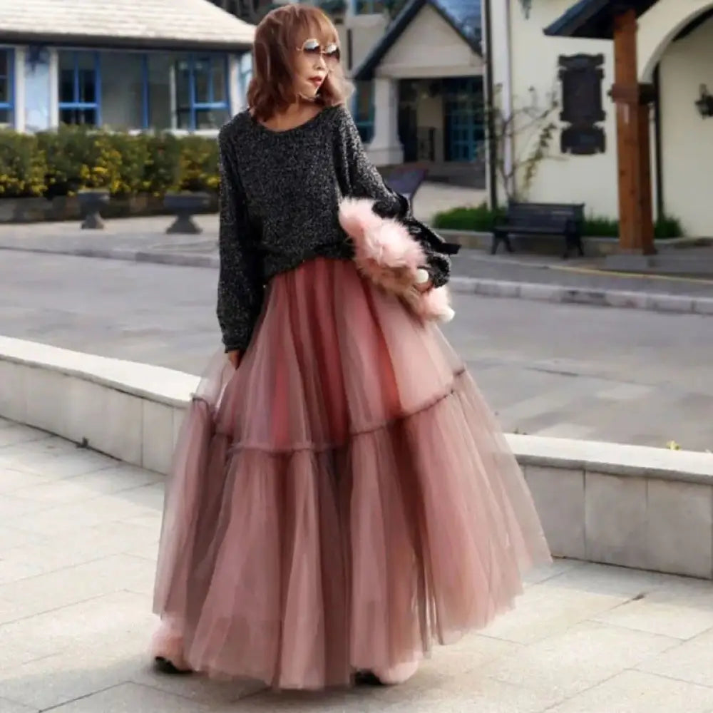 Dreamy Tulle Mesh Soulmate Skirt – High Waist Lover’s A-Line Skirt for Friends & Fairy Moments - Skirt