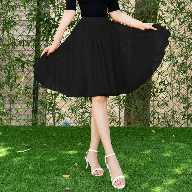 Dreamy Tulle Skirt for Lovers Soulmates & Friends | same ANTHEM - Black / Free Size - Skirt
