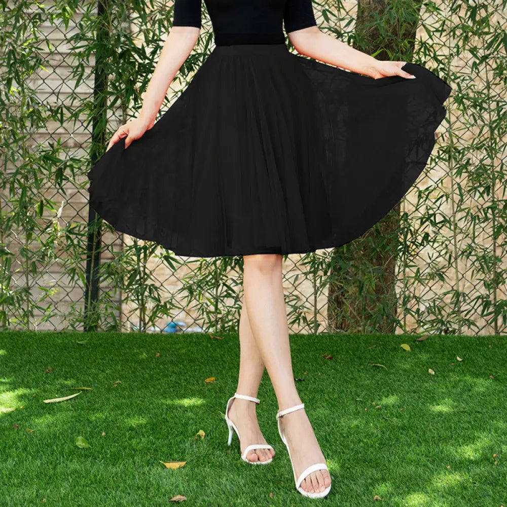 Dreamy Tulle Skirt for Lovers Soulmates & Friends | same ANTHEM - Black / Free Size - Skirt