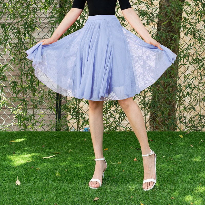 Dreamy Tulle Skirt for Lovers Soulmates & Friends | same ANTHEM - Haze Blue / Free Size - Skirt