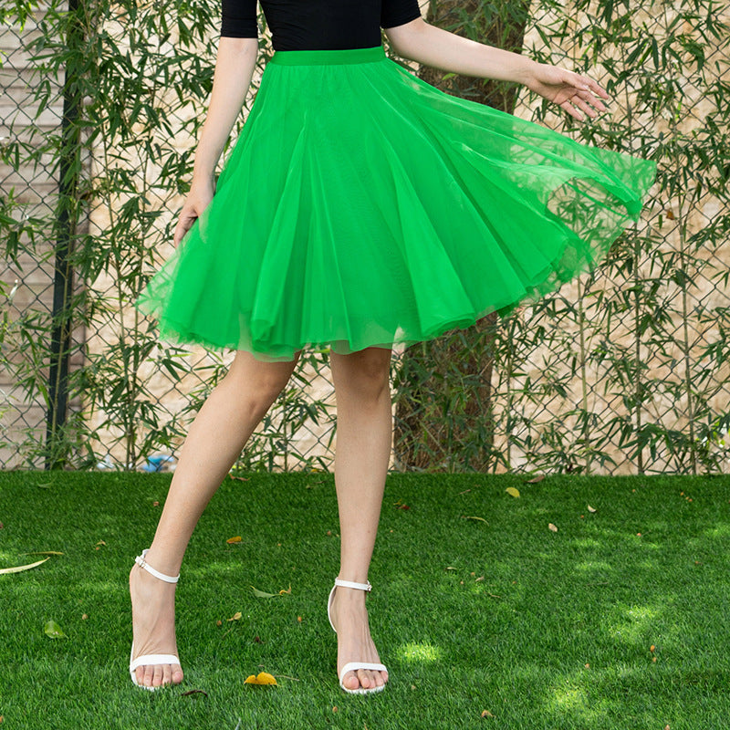 Dreamy Tulle Skirt for Lovers Soulmates & Friends | same ANTHEM - Light Green / Free Size - Skirt