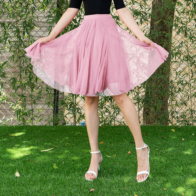 Dreamy Tulle Skirt for Lovers Soulmates & Friends | same ANTHEM - Pink / Free Size - Skirt