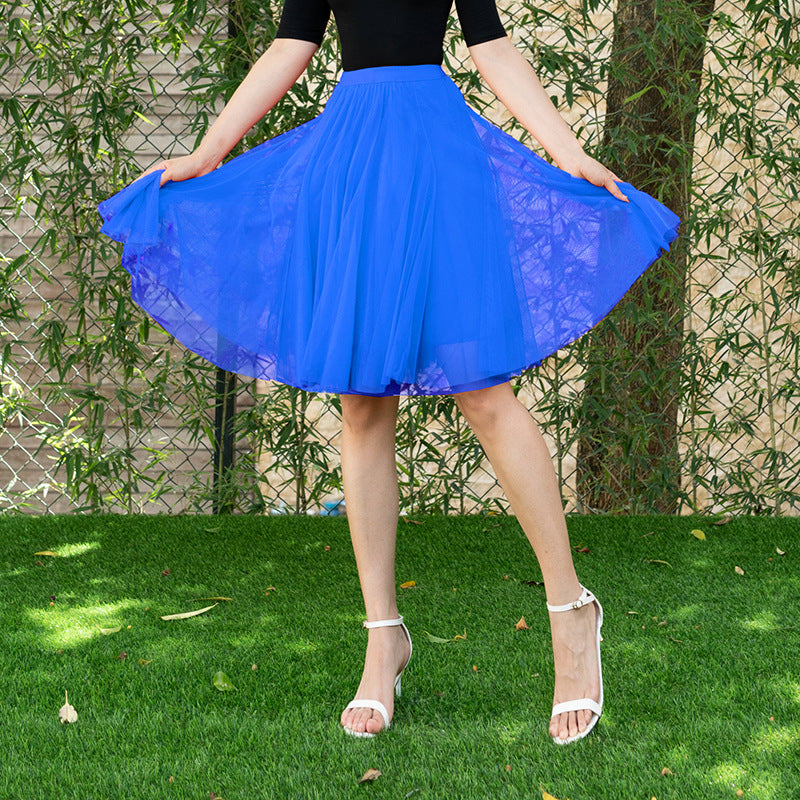 Dreamy Tulle Skirt for Lovers Soulmates & Friends | same ANTHEM - Sky Blue / Free Size - Skirt