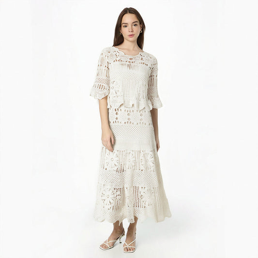 Dreamy Two-Piece Skirt Set – same ANTHEM - Beige / One Size
